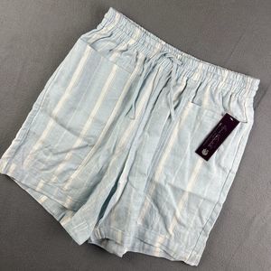 Gloria Vanderbilt Light Blue Striped Women's Shorts